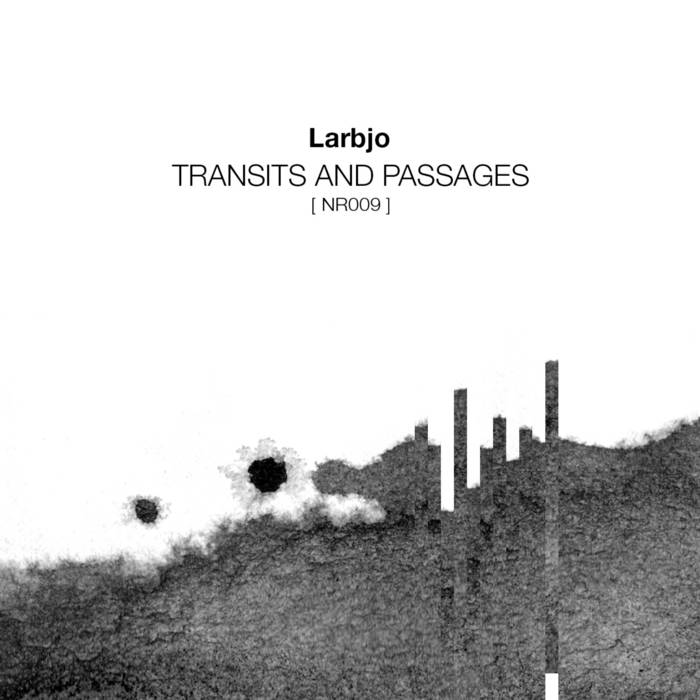 Transits and Passages album cover. The image is in black and white, blurred picture.