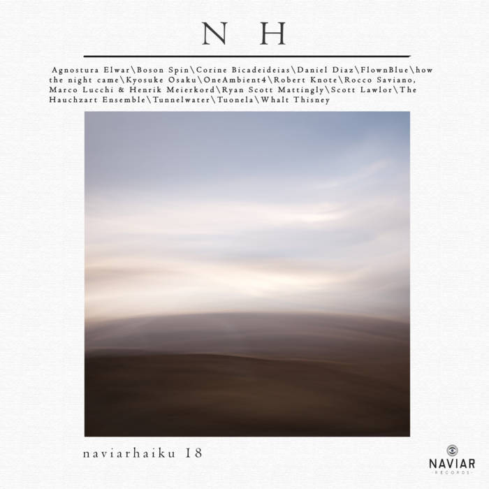 Naviar Haiku 18 album cover. The image shows a sky and a land.