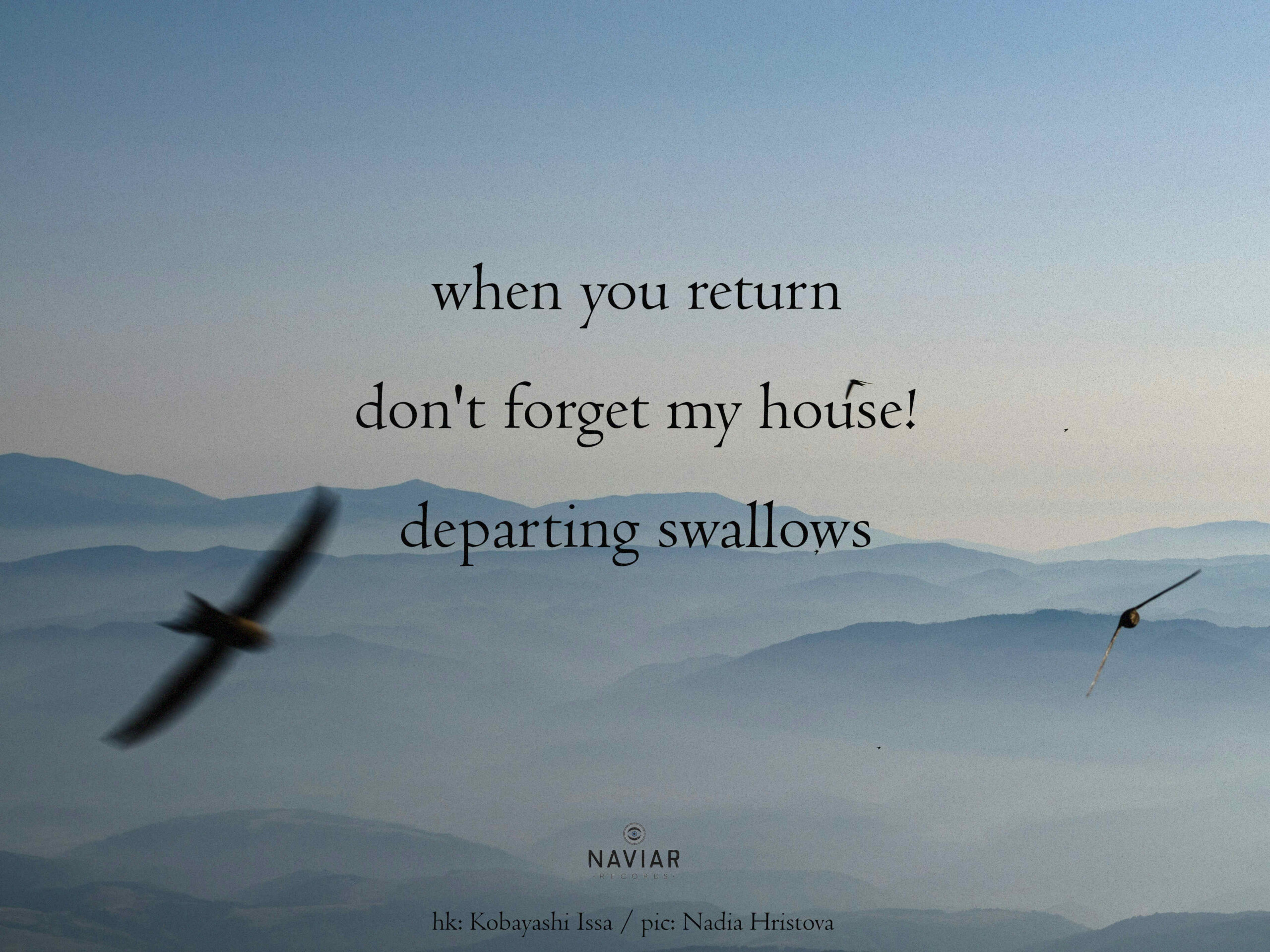 naviarhaiku633 – when you return – NAVIAR RECORDS